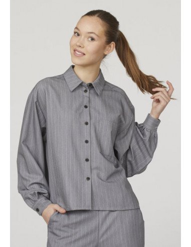 Sisters Point VERINA-SH Grey Pinstripe