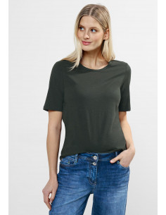 Cecil NOS Basic Roundneck Strong khaki