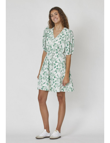 Sisters Point VENTIA-S Dress Green Graphic