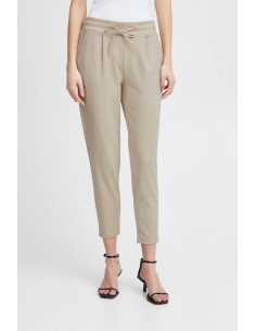ICHI IHKATE Pants Cropped Sand 2