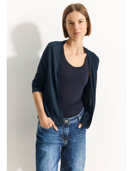 CECIL Open Jacket dark petrol