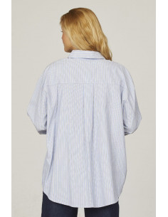 Sisters Point GILMA-SH1 Blå/Vit Skjorta 2