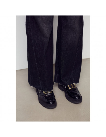 Isay Como Wide Jeans Washed Black