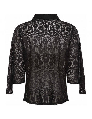 Isay Tara Lace Blouse Black