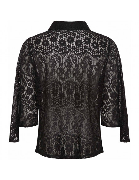 Isay Tara Lace Blouse Black