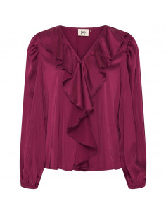 Isay Steff Flounce Blouse Rhododendron