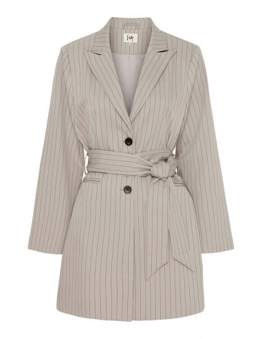 Isay Barbara Blazer Smokey Pinstripe