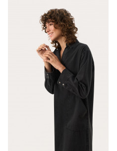 Part Two LollaPW Dress Washed black denim 2