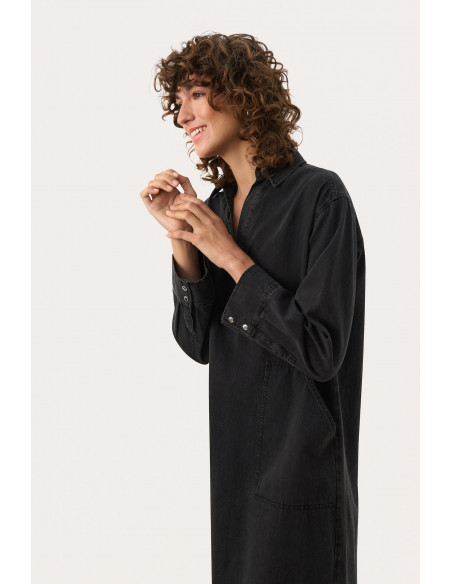 Part Two LollaPW Dress Washed black denim