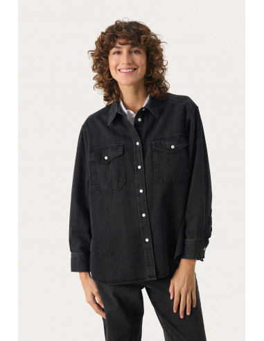 Part Two ColettePW Shirt Washed black denim