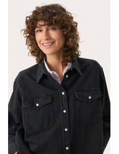 Part Two ColettePW Shirt Washed black denim 2