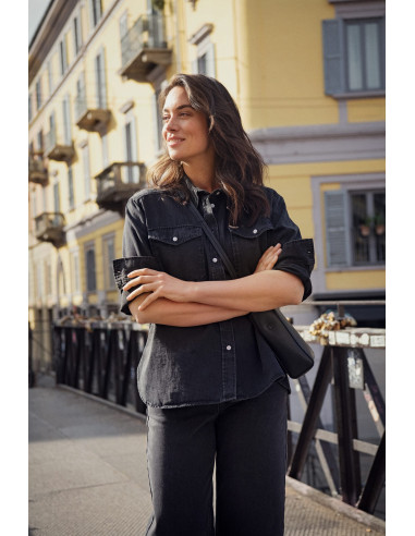 Part Two ColettePW Shirt Washed black denim