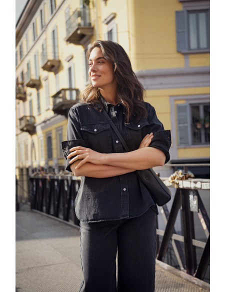 Part Two ColettePW Shirt Washed black denim