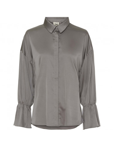 Isay Steff Flounce Shirt Grey