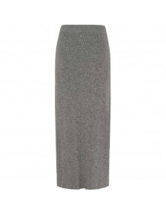 Isay Dora Knit Skirt Grey Melange 2