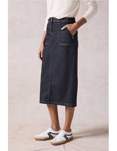 Cecil Style Denim Skirt Rinsed Maxi Rinsed Wash 361567