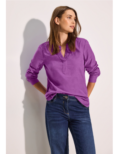 CECIL Solid Cord Blouse iced violet