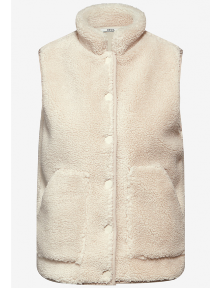 Cecil Teddy Vest teddy vanilla