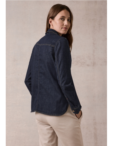 Cecil Style Denim Shirt Rinsed Rinsed Wash 345048