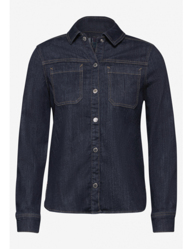 Cecil Style Denim Shirt Rinsed Rinsed Wash 345048