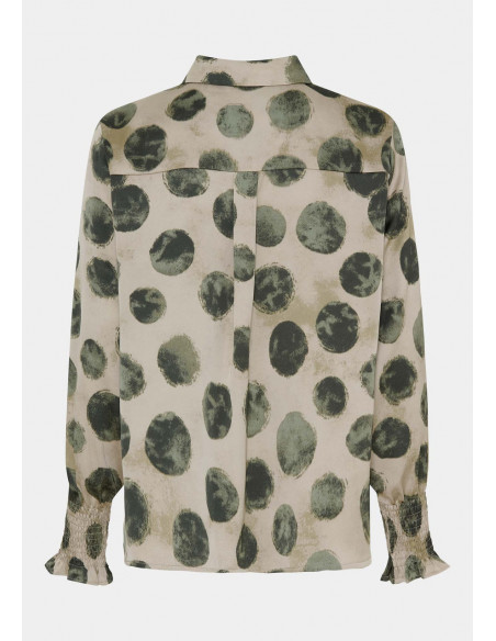 Isay Melba Printed Blouse Green Planet