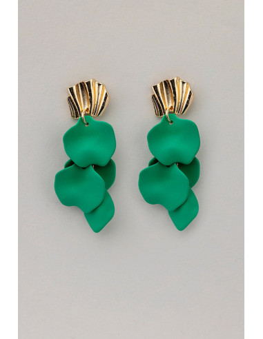 Bow 19 Wave Earrings Strong Green