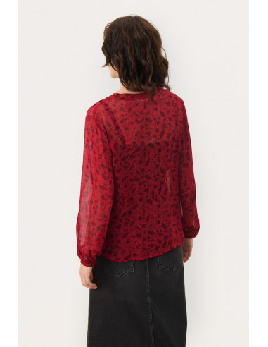 Part Two DittePW Blouse Röd