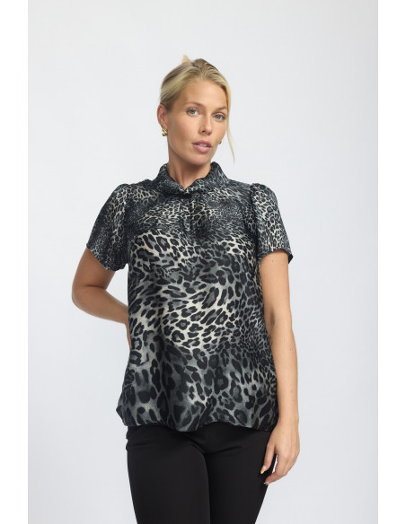 2-biz Florence Blouse Black Leo