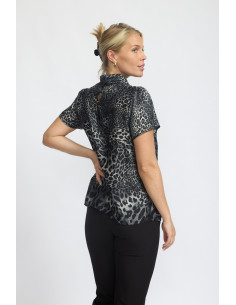 2-biz Florence Blouse Black Leo 2