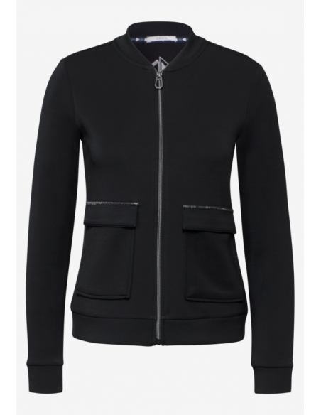 Cecil T-shirt Blouson Jacket Black 322390
