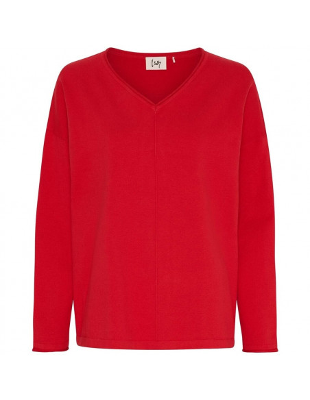 Isay Frigga V-neck Fresh Red