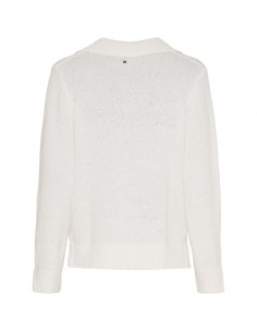 Isay Gabi l/s Knit Broken White 2