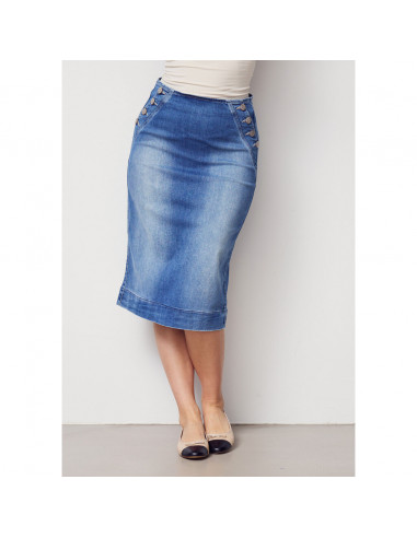 Isay Como Highwaist Skirt Como Blue Wash