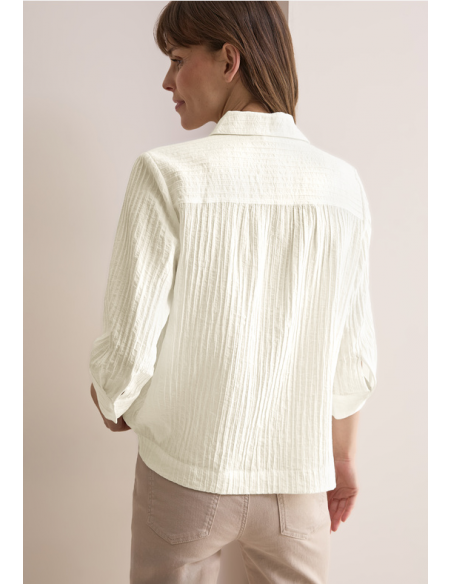 Cecil Structured Short Blouse Vanilla White 345436