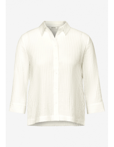 Cecil Structured Short Blouse Vanilla White 345436