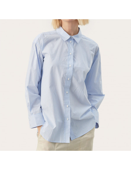 Part Two SavannaPW SH Ljusblå Randig