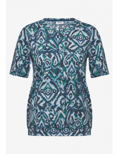 Cecil TOS Burnout T-shirt With Big O Universal...