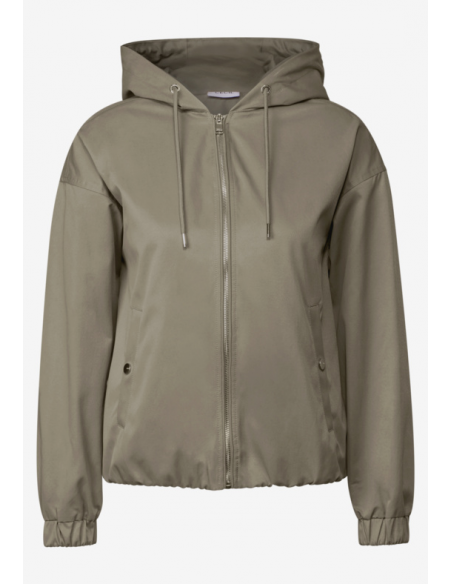 Cecil SET_Cotton-Mix Blouson with Ho 212593 smoky taupe