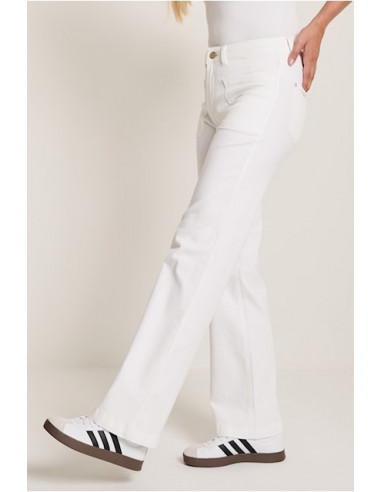 Para Mi Eve Pocket White Denim