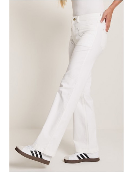 Para Mi Eve Pocket White Denim