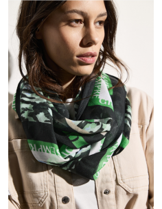 Cecil Print Loop Slate Khaki