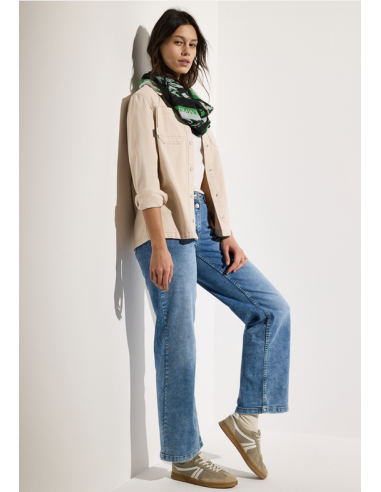 Cecil Print Loop Slate Khaki