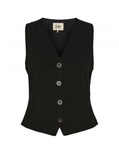 Isay Pearl Waistcoat black