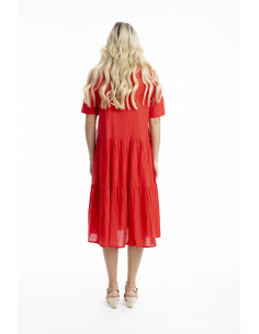 Orientique Essentials Cotton Slub Dress Midi Layered... 2