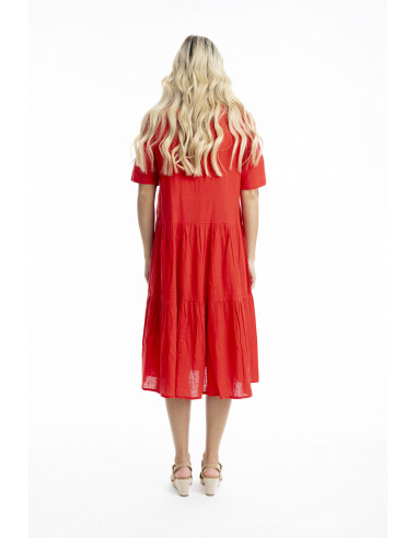 Orientique Essentials Cotton Slub Dress Midi...