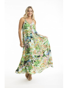 Orientique Bellagio Dress Strappy Green