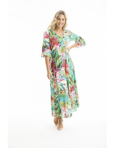 Orientique Hanalei Dress Midi Mönstrad