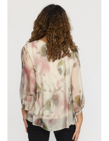 2-biz SASSI Blouse Rose Flower