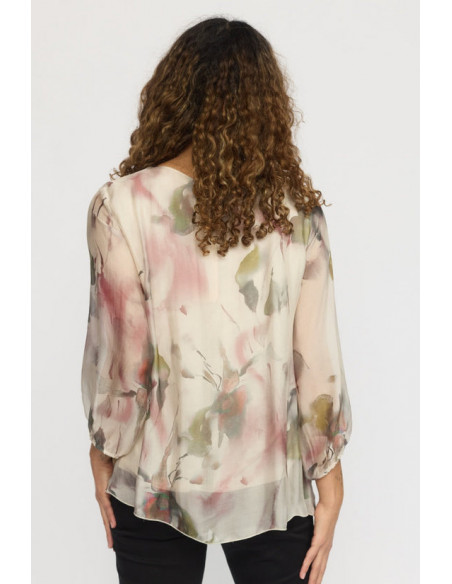 2-biz SASSI Blouse Rose Flower