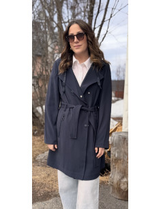 Cecil Sportive Trenchcoat W detschs Dark Navy Blue 2